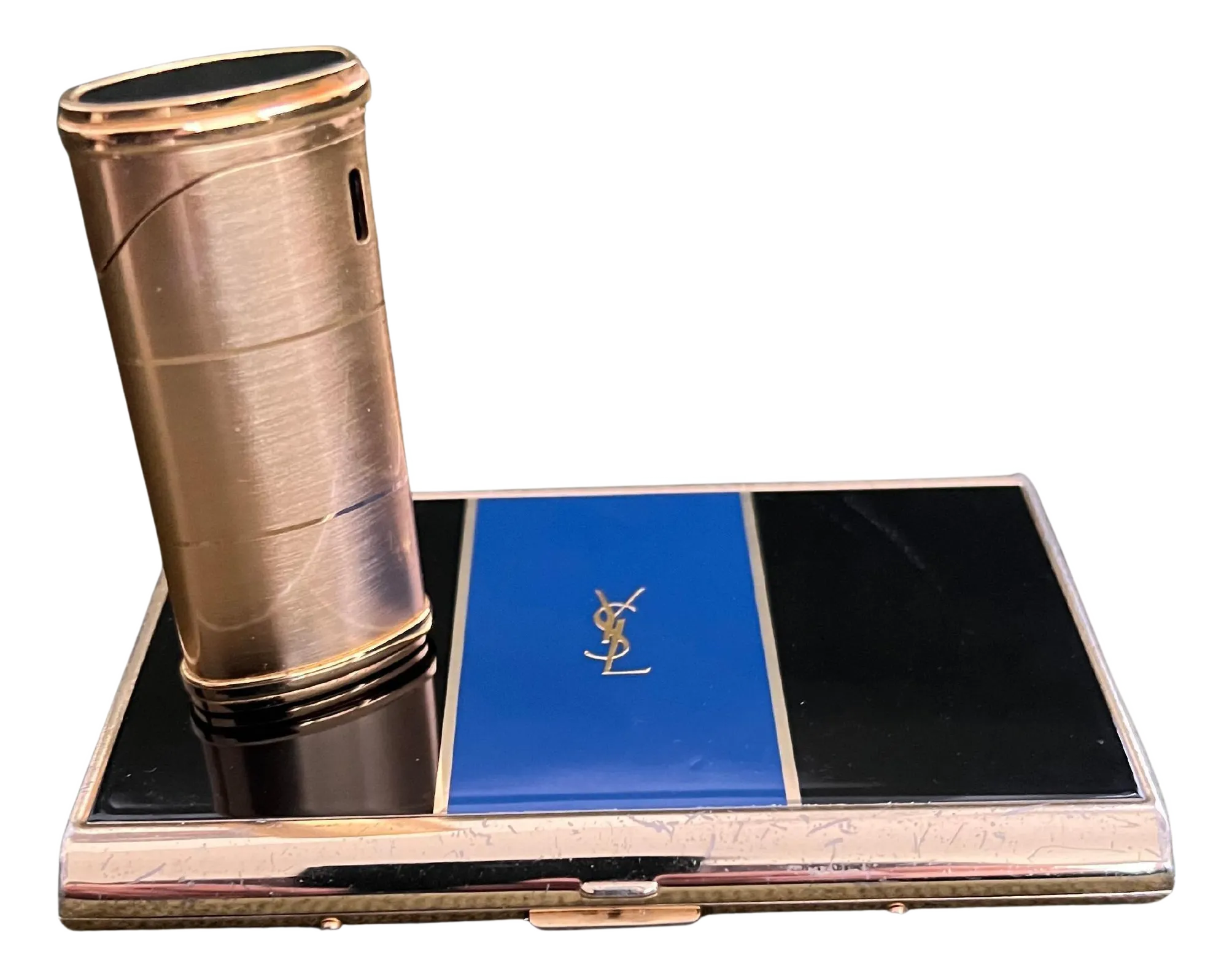 YSLページ② Vintage “YSL” Yves Saint Laurent Retro Cigarette Case