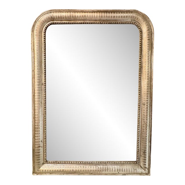 19th C. French Silver Leaf Louis Philippe Mirror For Sale