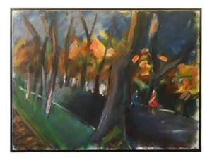 Ejnar Larsen, Autumnal Landscape, Oil on Canvas, Framed