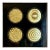 Vintage Framed Gold and Black Hologram Art Piece For Sale