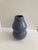 Mid-Century Modern Mid Century Matte Charcoal Glazed Ceramic Gourd Vase For Sale - Image 3 of 9
