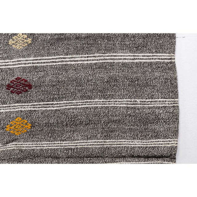 Textile Off White Vintage Kilim Wool Rug For Sale - Image 7 of 7