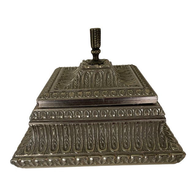 Square Versailles Gold & Silver Box For Sale