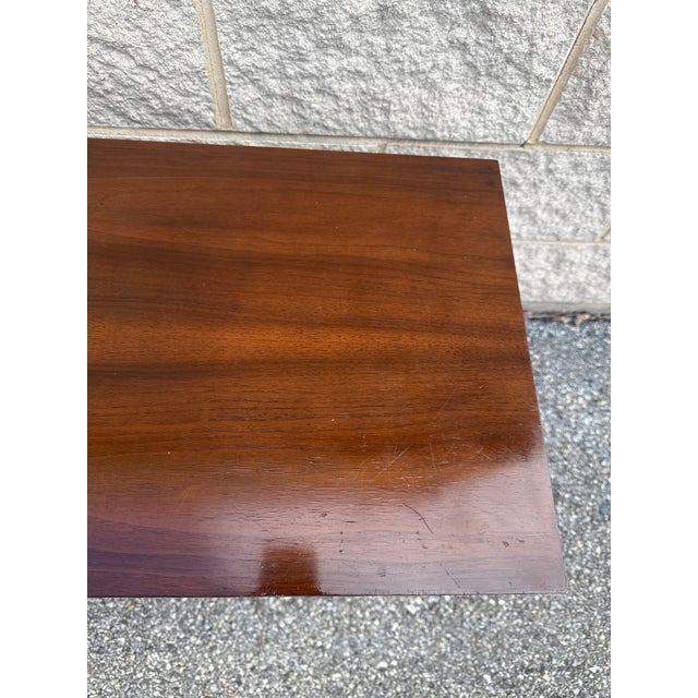 Pair of Mid 20th Century Walnut Nightstands For Sale - Image 11 of 12