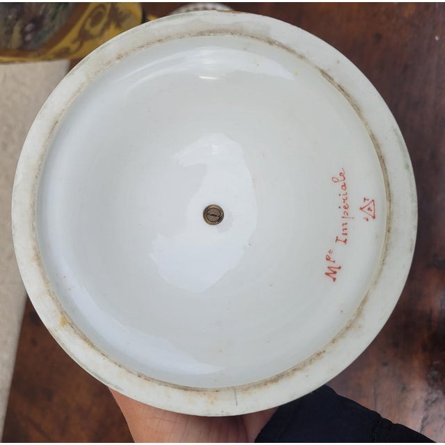 Large Yellow Porcelain Vase For Sale - Image 15 of 18