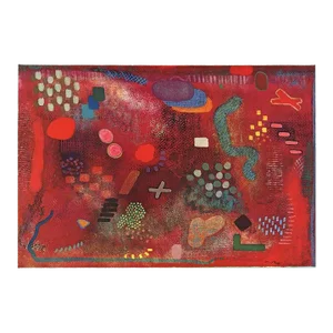 Robert Natkin 'Untitled' Abstract Multicolor,Red Offset Lithograph