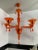 Contemporary Translucent Orange Glass Chandelier For Sale - Image 9 of 9