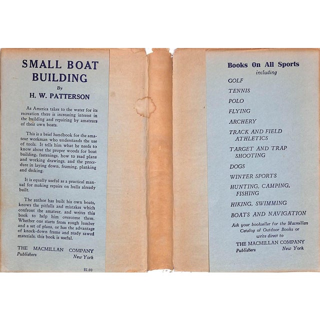 Traditional "Small Boat Building" 1934 Patterson, h.w. For Sale - Image 3 of 12