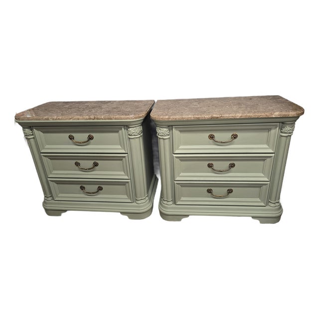 Vintage Bedside Chests by Stanley a Pair For Sale