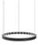 Small Aurora Circular Anodized Black Pendant Lamp by JSPR For Sale