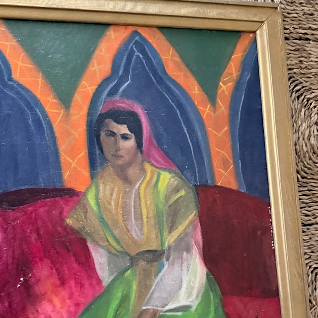 Traditional Portrait of a Russian Woman Oil Painting For Sale - Image 3 of 11