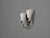 1950s 1950s Swedish Modern, Double Wall Sconce, Brass, Textured Glass For Sale - Image 5 of 10
