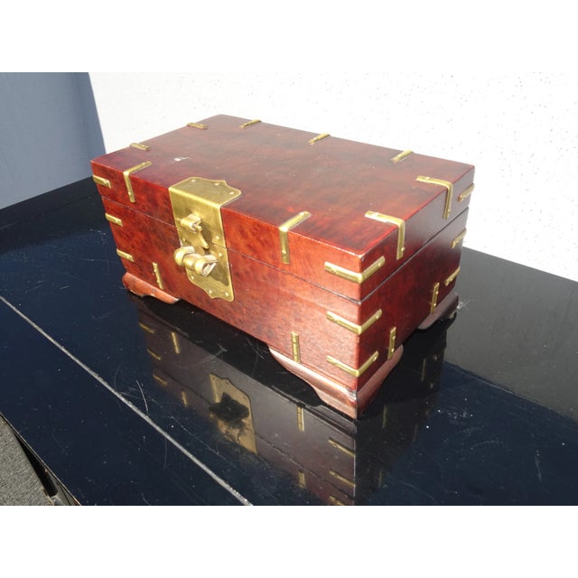 Set of Three Vintage Oriental Asian Jewelry Storage Boxes French Country For Sale - Image 10 of 13