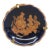 Limoges France Miniature Porcelain Plate Cobalt Blue Couple Courting Cameo 4776b For Sale