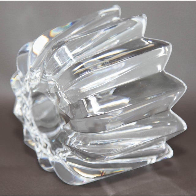 Orrefors Crystal Fleur Crown Bowl by Jan Johansen Sweden 1970s For Sale - Image 11 of 12