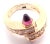 Contemporary 1990s Cartier Menotte Rose Gold Diamond Rhodolite Band Ring, Size 5.75 For Sale - Image 3 of 10