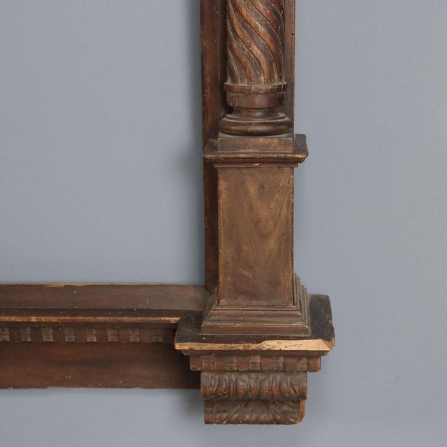 Large Walnut Mirror Frame For Sale - Image 5 of 12