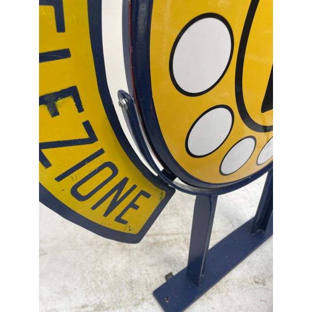 Metal Double-Sided Teleselection Sign in Metal For Sale - Image 7 of 13