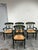 Design Plus Gallery presents a Set of Four Napoleon Dining Chairs from Pottery Barn. These armchairs blend traditional...