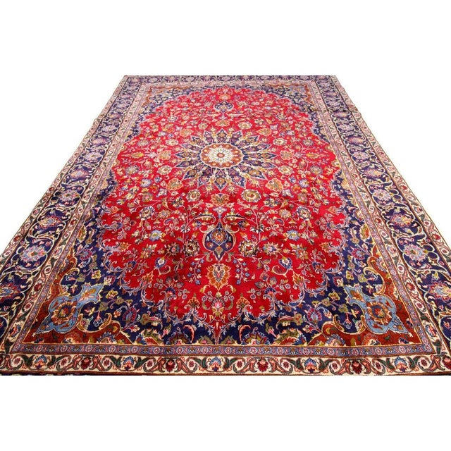 Middle Eastern Hand-Knotted Rug For Sale - Image 4 of 11