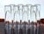 Mid-Century Modern !980s Carlo Moretti Bullet Highball Glasses, Set of 8 For Sale - Image 3 of 14
