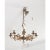 French 19th Century Scrolling Brass Chandelier For Sale - Image 4 of 10