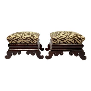1800s Federalist Ottomans - a Pair For Sale