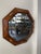 Arts & Crafts Antique Arts and Crafts Octagonal Beveled Mirror With Carved Oak Frame and Decorative Wood Peg Inlays For Sale - Image 3 of 8