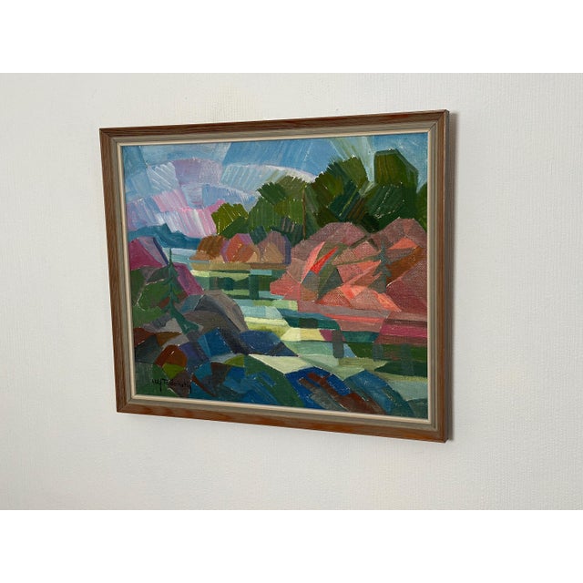 Ulf Tedenstig, Autumn Landscape, 1960s, Oil on Canvas, Framed For Sale - Image 15 of 18