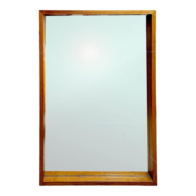 Large Mid-Century Minimalist Scandinavian Teak Full-Length and Floor Mirrors For Sale