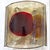 A single modernist art glass sconce,"Dot" Design by Fulvio Bianconi for Venini. The sconce consists of a single 5/8" thick...