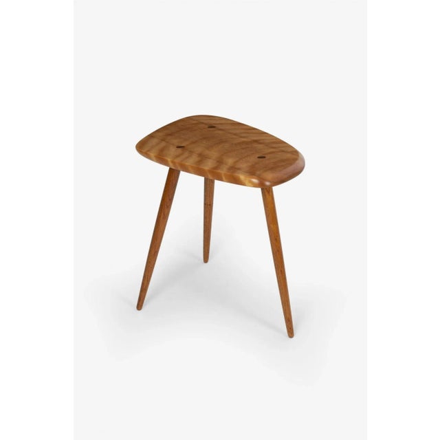 1970s 1970s Arthur Espenet Carpenter Three-Legged Occasional Table For Sale - Image 5 of 13