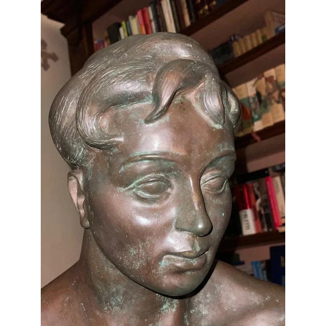 Bruni Bronze Women's Bronze Sculpture, 1920s For Sale - Image 4 of 10