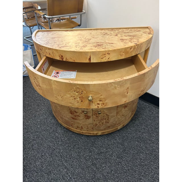Mid-Century Modern Burl Four Hands "Ashton" Nightstand For Sale - Image 3 of 8