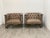 2000 - 2009 Pair of Modern Tufted Leather Club Chairs For Sale - Image 5 of 11
