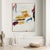 Abstract Contemporary Abstract Oil and Pencil on Canvas Painting "Bull Chasing Blue Rabbit" by Tommaso Fattovich For Sale - Image 3 of 3