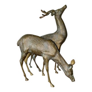 Vintage Brass Reindeer For Sale