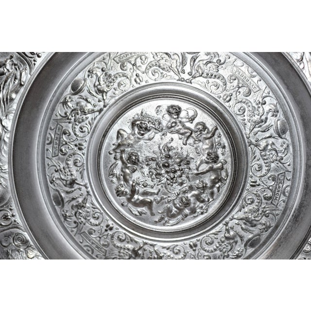 Antique Cast Iron Wall Plates from August Kitschelt, Set of 2 For Sale - Image 3 of 7