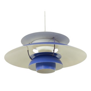 Vintage PH 5 Blue Lamp by Poul Henningsen for Louis Poulsen, 1970s For Sale