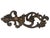 1971 Homco Hollywood Regency Gold Floral Wall Candle Sconce For Sale - Image 10 of 10