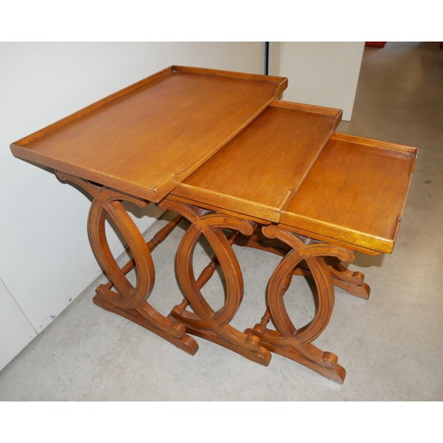 1980s Vintage Nesting Tables, 1980s, Set of 3 For Sale - Image 5 of 16