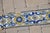 17th Century 17th Century Portuguese Floral Border Tiles Set of 10 Blue, Yellow & White Antique For Sale - Image 5 of 12