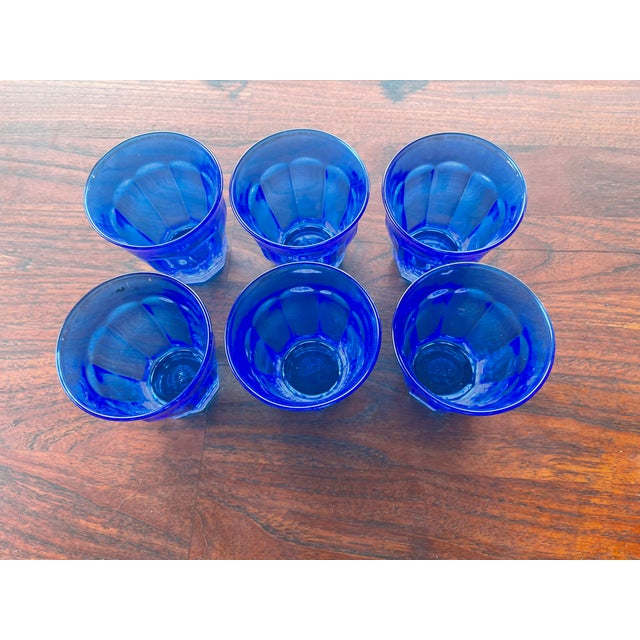 Here are a set of Duralex blue tumblers that I have owned for the past 12 years. Blue Paneled 8Oz. Glass Tumblers. Very...