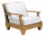 Giati Palazzio Lounge Chair in Natural Canvas For Sale