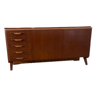 Vintage Sideboard with Blue Drawers by Novy Domov, 1970s For Sale