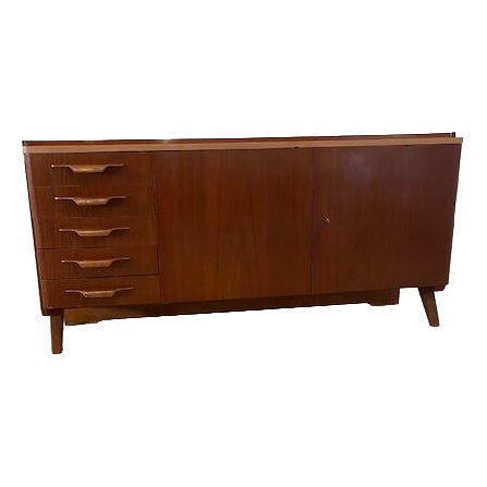 Vintage Sideboard with Blue Drawers by Novy Domov, 1970s For Sale