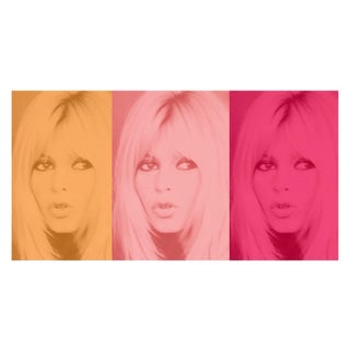 BATIK, Pink Bardot Triptych For Sale