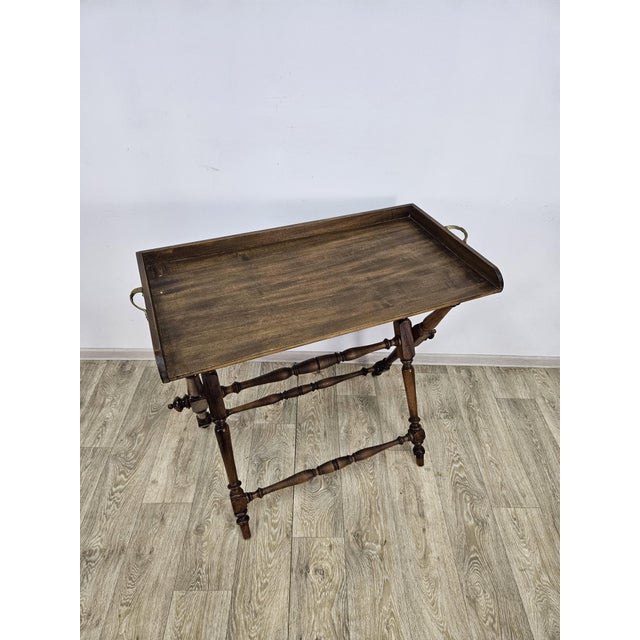 Eclectic Side Table with Removable Tray, 1800s For Sale - Image 5 of 17