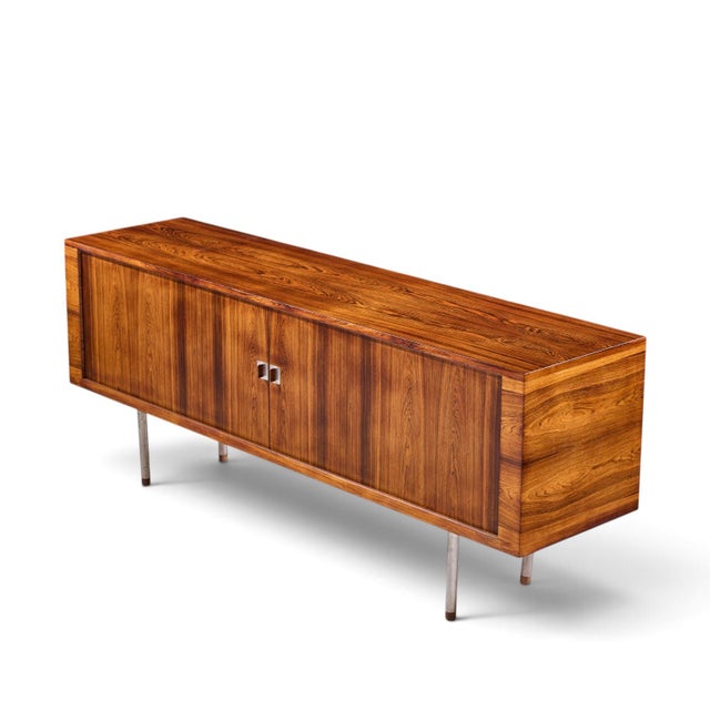Hans Wegner for Ry Møbler Ry-25 President Mid Century Rosewood Credenza With Hutch For Sale - Image 10 of 12