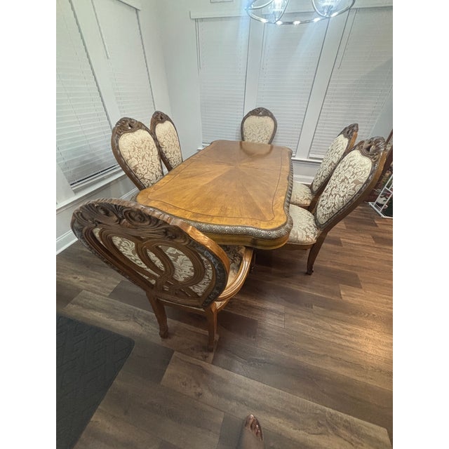 2000 - 2009 Designer Collection 6 Chairs Dining Room Set For Sale - Image 5 of 9